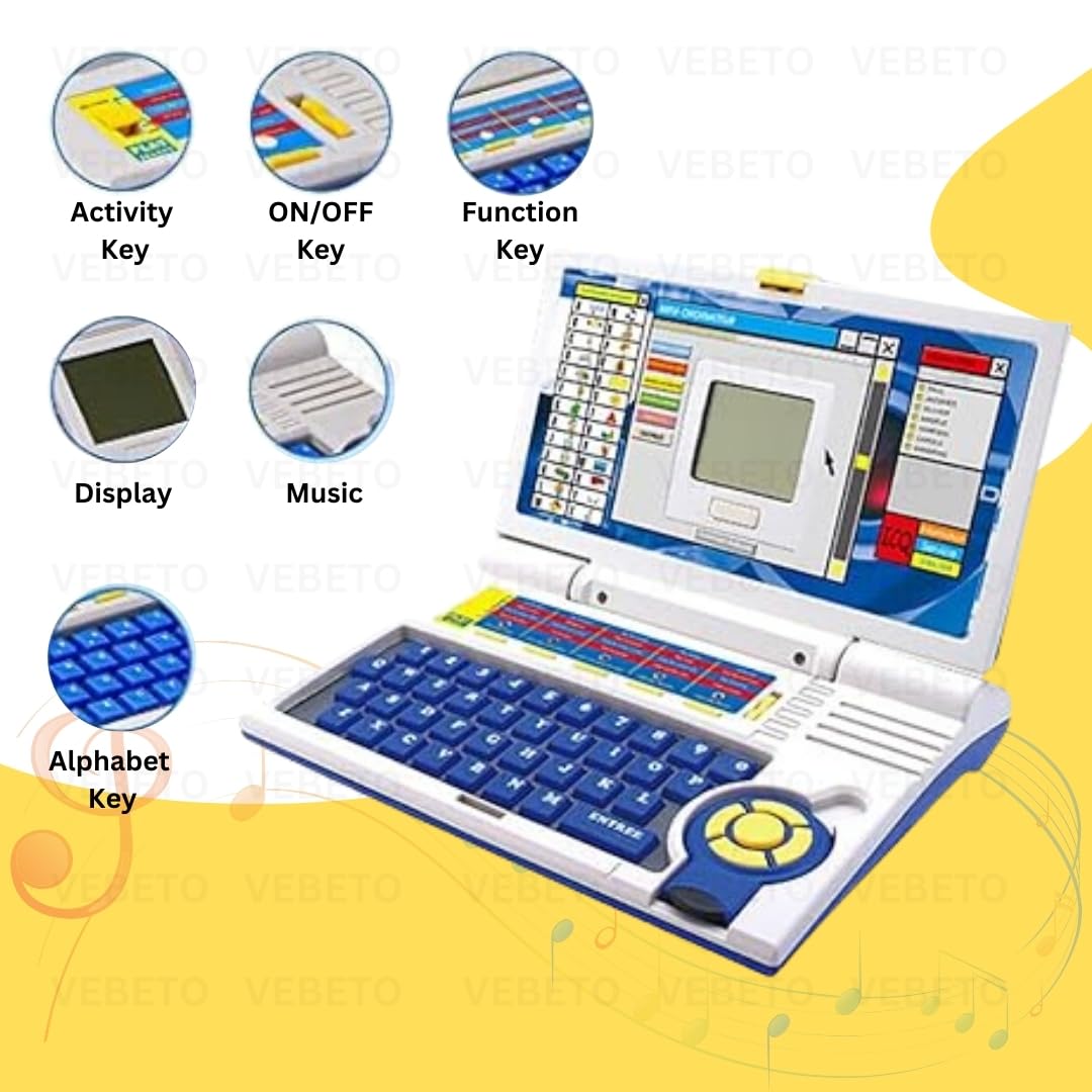 Educational Computer Laptop (Mouch Control) Toy for Kids with Mouse Toys for 2 - 5 Years Old Boys Girls (Mouch Control)