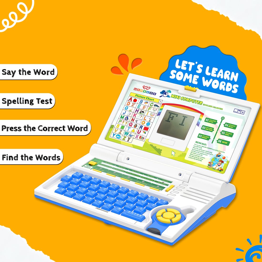 Educational Computer Laptop (Mouch Control) Toy for Kids with Mouse Toys for 2 - 5 Years Old Boys Girls (Mouch Control)