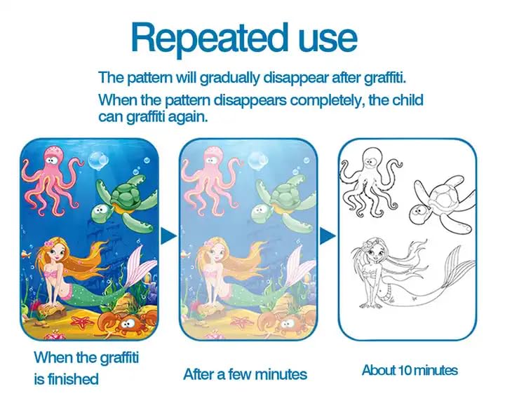 Digital Slate 8 Inch Screen and Magic Water Book LCD Writing pad (DS and Water Book)