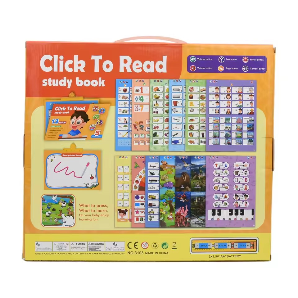 Kids Early Education English (Click and Read) Hanging Wall Chart Letter (Click and Read)
