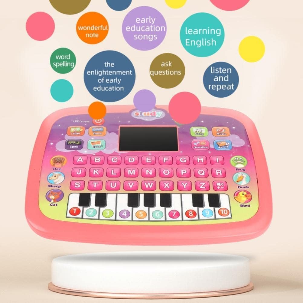 Educational Learning Kids Laptop Tablet Computer with Music and Fun Activities (Piano Laptop)