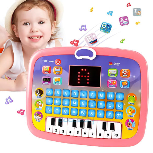 Educational Learning Kids Laptop Tablet Computer with Music and Fun Activities (Piano Laptop)