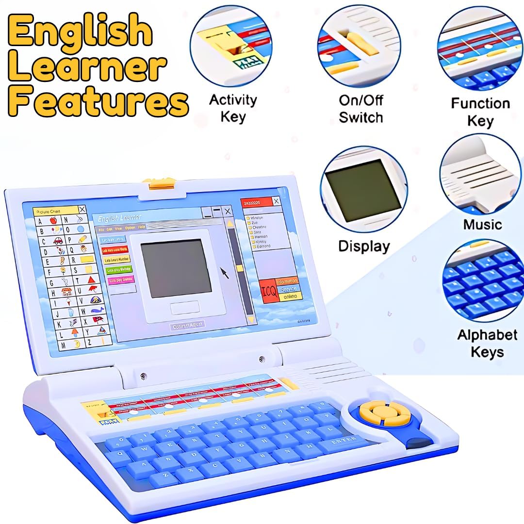 Educational Computer Laptop (Mouch Control) Toy for Kids with Mouse Toys for 2 - 5 Years Old Boys Girls (Mouch Control)