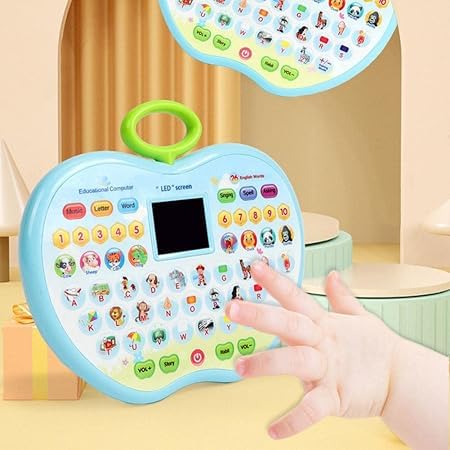 House of Kids Apple Shape Educational Mini Computer Laptop Toy for Kids(Apple Laptop)