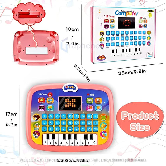 Educational Learning Kids Laptop Tablet Computer with Music and Fun Activities (Piano Laptop)
