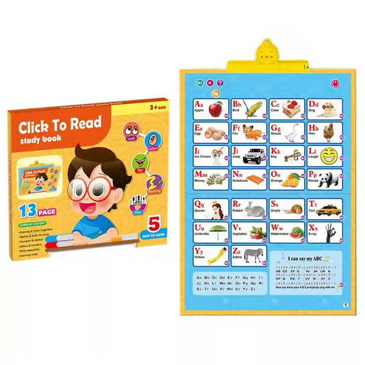 Kids Early Education English (Click and Read)  Hanging Wall Chart Letter (Click and Read)