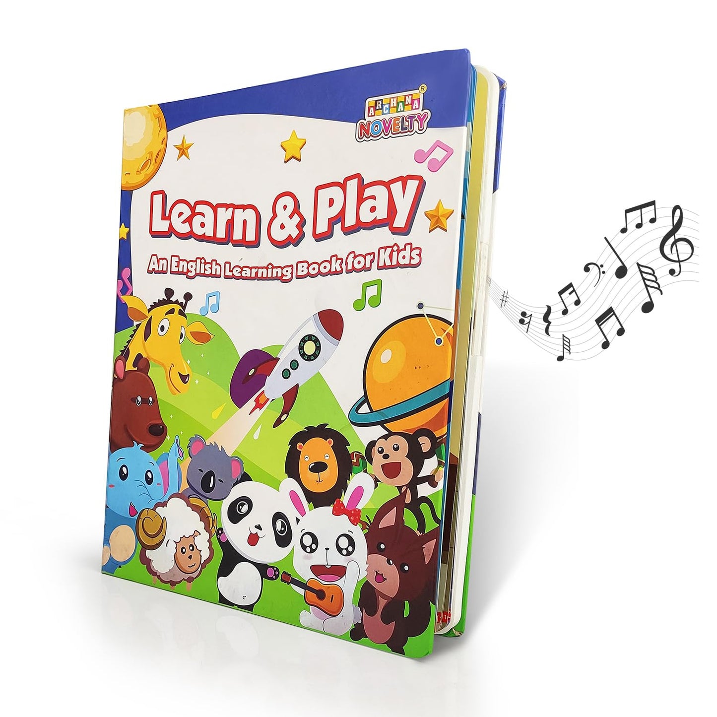 Learn and Play Book (Learn and Play ) Intelligence Book  English Letters  Words Learning Sound Book (Learn and Play)