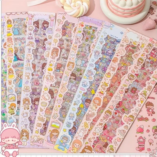 Girl Theme Stickers for Kids, 20 Sheet Stickers, Adorable Japanese Sticker(20 Girl Theme Stickers for Kids)