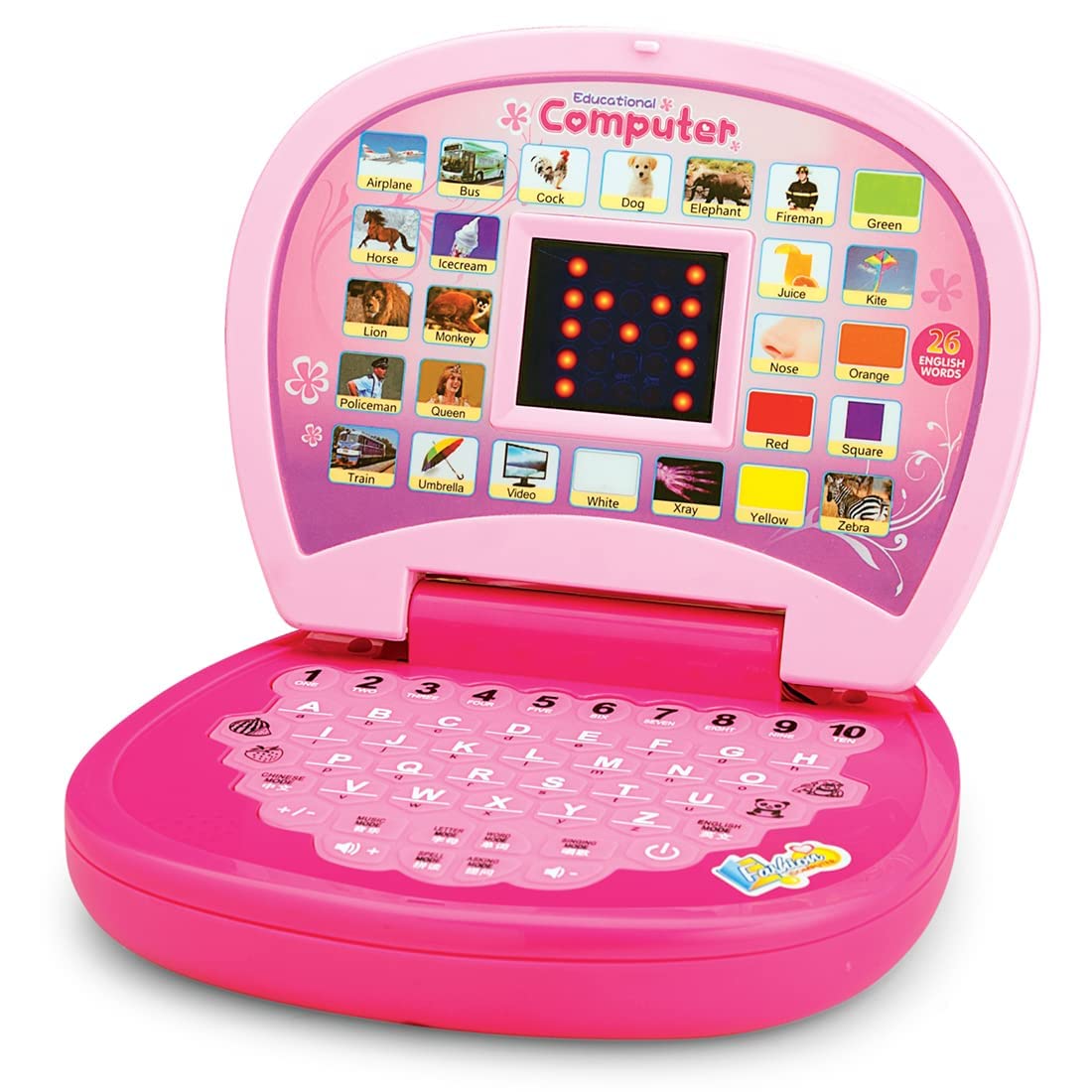 Battery Operated Educational Learning Laptop Toy Power Source: 3xAA Battery (Not Included)