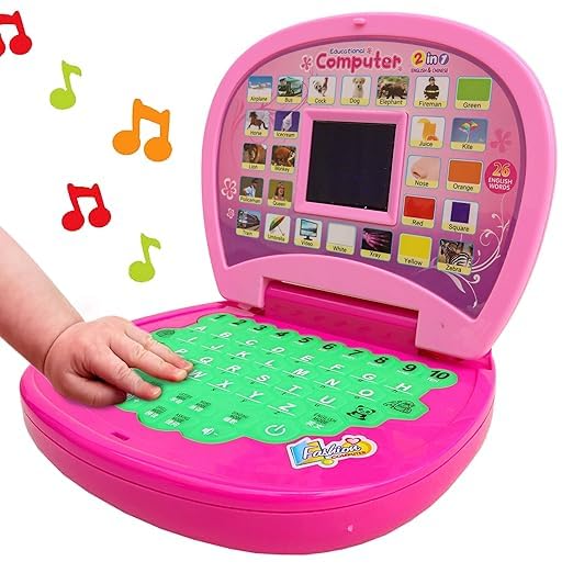Battery Operated Educational Learning Laptop Toy Power Source: 3xAA Battery (Not Included)