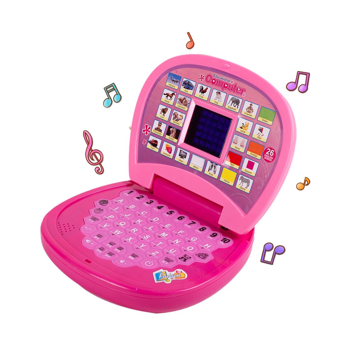 Battery Operated Educational Learning Laptop Toy Power Source: 3xAA Battery (Not Included)