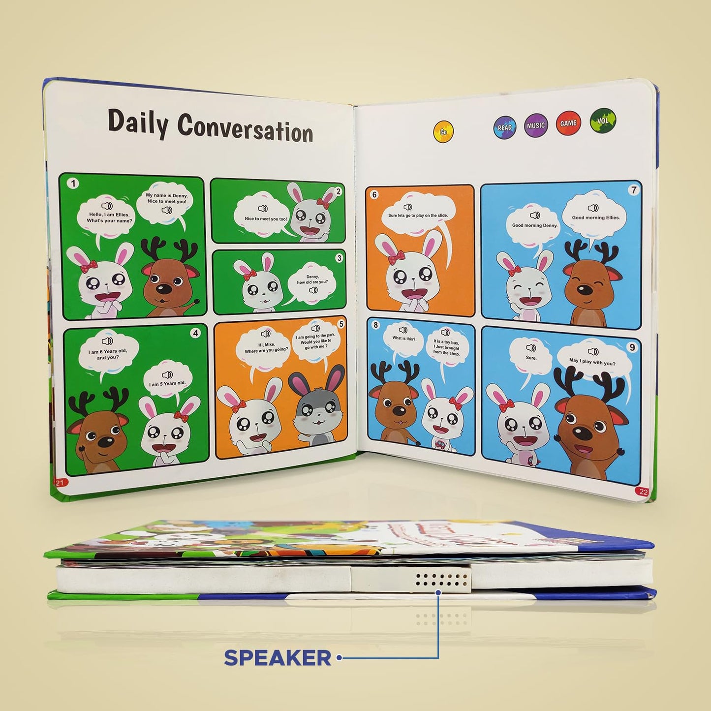 Learn and Play Book (Learn and Play ) Intelligence Book  English Letters  Words Learning Sound Book (Learn and Play)